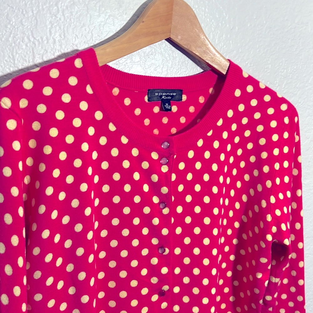 SPENSE Knits Pink and cream medium